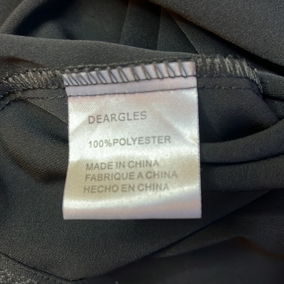 DEAR’GLES Half way Button Down V-Neck W Sheer Sleeves SZ XL - Picture 6 of 7